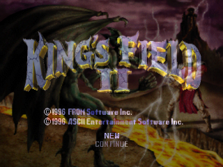 King's Field II title screen for Playstation